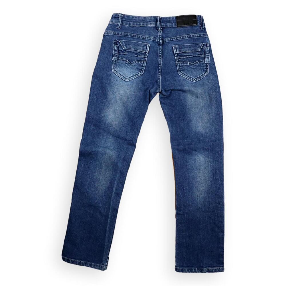 Blue Rag Girls Blue Denim Medium Wash Jeans 14 - Picture 9 of 11